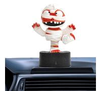Ornements de voiture à énergie solaire pour tableau de bord | Décoration de maman vibrante pour tableau de bord de voiture,Accessoires solaires drôles pour la décoration d'Halloween et de véhicule