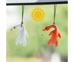 Ornements de Voiture,Canard laqué changeant de couleur pékinois Pendentif Miroir de Voiture Rétroviseur Ornement Drôle Suspendu De Voiture Suspendu Accessoires Cadeaux D'anniversaire Décoration Charme
