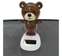 Ornements de voiture solaire pour tableau de bord | Jouet de danse de la tête à secouer l'ours automobile - Jouet de danse pour intérieur de voiture, beaux cadeaux de festival pour Noël