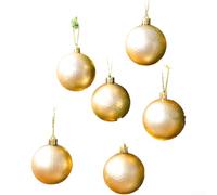 Ornements décoratifs à suspendre avec boules de Noël avec flocon de neige mat et finitions peintes brillantes, construction en plastique pour plus de durabilité (A)
