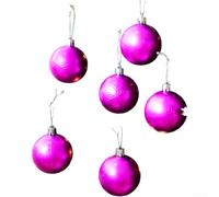 Ornements décoratifs à suspendre avec boules de Noël avec flocon de neige mat et finitions peintes brillantes, construction en plastique pour plus de durabilité (D)