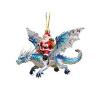 Ornements Décoratifs du Père Noël Décoration 2D du Père Noël sur Dragon