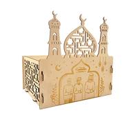 Ornements décoratifs en bois Eid Accueil Art Décoratif Ornements pour Mariage Anniversaire Noël Fête Décoration Bois