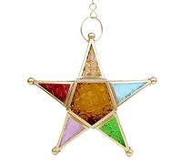 Ornements décoratifs pour lanternes suspendues - Lanterne étoile, Lumière étoile marocaine | Lanterne marocaine, lanterne en verre marocain à accrocher à la fenêtre, salon, patio, décor