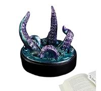 Ornements d'oeufs de Dragon - de Dragon de Lave Violet en résine Transparente | Œufs de Dragon et sculptés à la Main. Souvenirs d'œufs de Dragon élaborés pour Cadeaux d'ornements de