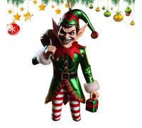 Ornements en acrylique pour sapin de Noël, décoration de légende plate - Ornement souvenir, breloque de voiture, pendentif de Noël pour arbre, décoration intérieure