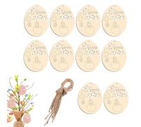 Ornements en bois à peindre - oeufs de Pâques inachevés, pendentifs artisanaux, activités créatives pour les écoles et les fêtes, design léger et robuste | pour la maison, la salle de réunion de