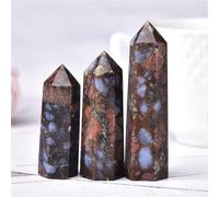 Ornements en cristal Prisme Hexagonal en cristal, artisanat, tour à Quartz en pierre naturelle, 36 couleurs, minérale d'énergie, décoration de la maison, 1 pièce Beau cristal(Glaucophane,5-6cm)