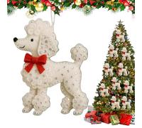 Ornements en Feutre | Design Réaliste d'animal Teckel,Ornements d'arbre De Noël pour Les Amateurs De Chiens | pour Appui De Fenêtre Chambre Entrées Mur Jardin Cour Chemin Véranda