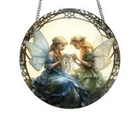 Ornements en forme d'ange de fées, décorations de Noël en acrylique 2D pour sapin de Noël, décorations suspendues pour vacances