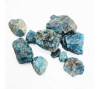 Ornements en pierre dégringolée en cristal naturel de quartz d'apatite bleue brute de 2 kg