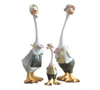 Ornements en résine en forme de canard magnifiquement conçus pour l'extérieur, pour cour (D)
