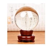 Ornements Feng Shui Boule de Cristal/Boule de Photographie Boule de Cristal Boule de Verre Transparente avec Support de Base Boule de Transfert Boule de Chance Fortune pour la Décoration de