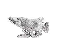 Ornements Feng Shui Faits à la Main Arowana Statue de Poisson doré Décoration de Bureau à Domicile Décoration de Table Ornements Feng Shui Richesse Poisson Rouge Meilleur Cadeau pour l'ouve