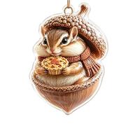 Ornements Glands Animaux de la Forêt Suspension Mignonne Breloque en | Décorations sapin Noël en forme de gland Pour Fête de Fin d'Année Porte Fenêtre Couronne Chemin
