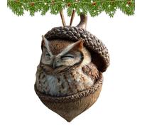 Ornements Glands Animaux forêt | Cônes pin Animaux forêt Acrylique 2D | Pendentif décoratif Forme d'animal Suspendu Forme Pomme pin | Figurine créature Bois Mignonne, décoration d'arbre noël