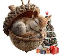 Ornements Glands Animaux forêt | Cônes pin Animaux forêt Acrylique 2D | Pendentif décoratif Forme d'animal Suspendu Forme Pomme pin | Figurine créature Bois Mignonne, décoration d'arbre noël