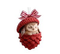 Ornements Glands Animaux forêt | Cônes pin Animaux terrestres Bois 2D | Pendentif décoratif Forme Animal Suspendre Forme Pomme pin | Figurine créature Rustique Bois Jolie décoration Arbre noël