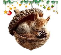 Ornements Glands d’Animaux forêt | Cônes pin Animaux forêts 3D | Pendentif décoratif Forme d'animal Suspendu Forme Pomme pin | Figurine créature forêt Mignonne, décoration d'arbre noël pour Maison