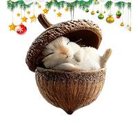 Ornements Glands d’Animaux forêt | Cônes pin Animaux forêts 3D | Pendentif décoratif Forme d'animal Suspendu Forme Pomme pin | Figurine créature forêt Mignonne, décoration d'arbre noël pour Maison