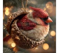 Ornements Glands d'animaux Forêt - Ornements Mignons en Forme De Gland d'animal De La Forêt, Décoration Saisonnière d'animaux Suspendus en Acrylique 2D pour Décorations d'arbre Noël