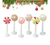 Ornements gonflables - Décoration extérieure avec base | Bonbons gonflables de Noël | pour porte d'entrée, jardin, porche, terrasse, pelouse, allée, vacances, fête, maison, bureau, école