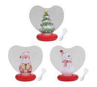 Ornements Gonflables, Décorations De Noël Légères En Forme De Coeur, 70x43 Cm, Balle D'ornement De Figurine, Figurine À L'intérieur De La Balle De Vacances, Configuration Et Stockage Faciles, Décorati