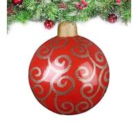 Ornements Gonflables Géants, Boules de Noël Gonflables, Géant Gonflable Vacances Extérieures, Boule Gonflable de Noël de 24 Pouces pour la Pelouse de Jardin de Vacances en Plein Air