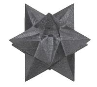 Ornements Merkaba en shungite naturel, sculptures géométriques sacrées d’étoiles à six branches, générateurs d’énergie méditative, décoration intérieure en cristal de guérison