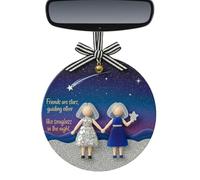 Ornements pour amis | Pendentif d'arbre de Noël | Décoration d'arbre de Noël en acrylique pendentif d'amitié pour rebords de fenêtre extérieurs, cour, réunions de famille, fêtes de vacances, chambre à