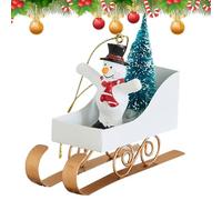 Ornements pour arbre, traîneau de Noël, pendentif en fer pour intérieur ou extérieur, cheminée, cheminée, table, cour, porte, mur