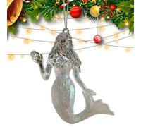 Ornements pour l'arbre de Noël,Ornements de Noël,Pendentif d'arbre de Noël avec décorations blanches scintillantes | Ornement de Noël blanc pour les écoles, églises