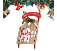 Ornements pour Noël en bois pendentif vacances décorations de | Décorations de sapin de Noël pour salle de vacances, fenêtre, porte, lieu de travail