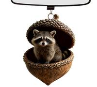 Ornements pour sapin de Noël - Décorations d'hiver réalistes en acrylique 2D - Pendentif en forme de gland pour porte, mur, jardin, cour, chemin, rebord de fenêtre, chambre à coucher, balcon