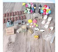 Ornements Résine pour Terrarium 49pcs Fées