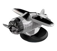 Ornements solaires pour voiture en forme d'avion rotatif à 360° pour console centrale de voiture - Décoration intérieure de voiture