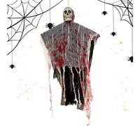 Ornements squelettes d'Halloween | Terrification de la décoration de pendentif squelettique effrayante éclairante pour arbre, ornement d'Halloween effrayant pour les jardins d'évacuation du jardins de