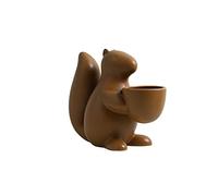 Ornements Squurel Sculpture Ceramic Figurine Snack Assiette pour bibliothèque Office Salon Decoration Home Trinket Exquise Oeuf (Couleur: B)