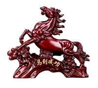 Ornements Sur Le Thème Du Cheval, Statues De Cheval, Ornements De Cheval Feng Shui, Articles Commémoratifs Du Nouvel An Lunaire 2026, Mascottes De L'année Du Cheval(Mahogany,S)