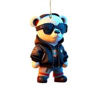 Ornements suspendus pour rétroviseur de voiture, pendentif de voiture en forme d'ours, mignon pendentif de rétroviseur de voiture, décoration de voiture mignon, pour l'intérieur de la voiture, design