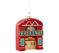 Ornements vintage en plastique à suspendre pour sapin de Noël avec motifs rétro pour décorations de fête avec consoles de jeux, panneaux de rue (B)