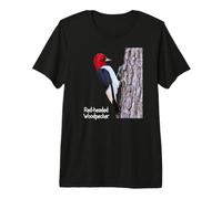 Ornithologie de pic-Vert à tête Rouge T-Shirt Haut de Gamme
