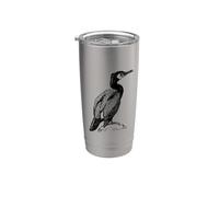 Ornithologie des cormorans Gobelet isotherme en acier inoxydable double paroi
