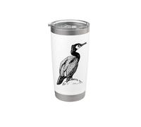 Ornithologie des cormorans Gobelet isotherme en acier inoxydable double paroi