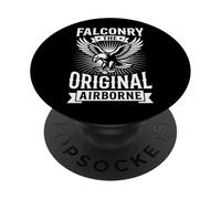 Ornithologie Falconry Ornithologie Oiseau de Proie Faucon pèlerin PopSockets PopGrip Adhésif