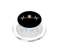 Ornithologue Battements De Cœur De Hibou Chouette Adorable PopSockets PopGrip pour MagSafe