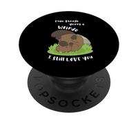 Ornithorynque Amoureux des Animaux, même si Vous êtes Un étrange drôle Mignon PopSockets PopGrip Adhésif