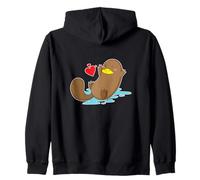 Ornithorynque Amoureux Sweat à Capuche