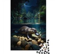 Ornithorynque Cadeau Unique Décoration Intérieure Tasmanie Jeu ÉduChatif Challenge Toy Adultes & Enfants des 14 Ans 70x50cm/1000pcs