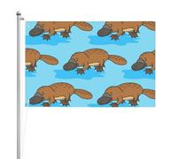 Ornithorynque drôle d'Australie,Drapeau de jardin, bannière décorative, drapeau double face, 2 x 3 pieds, pour extérieur et intérieur